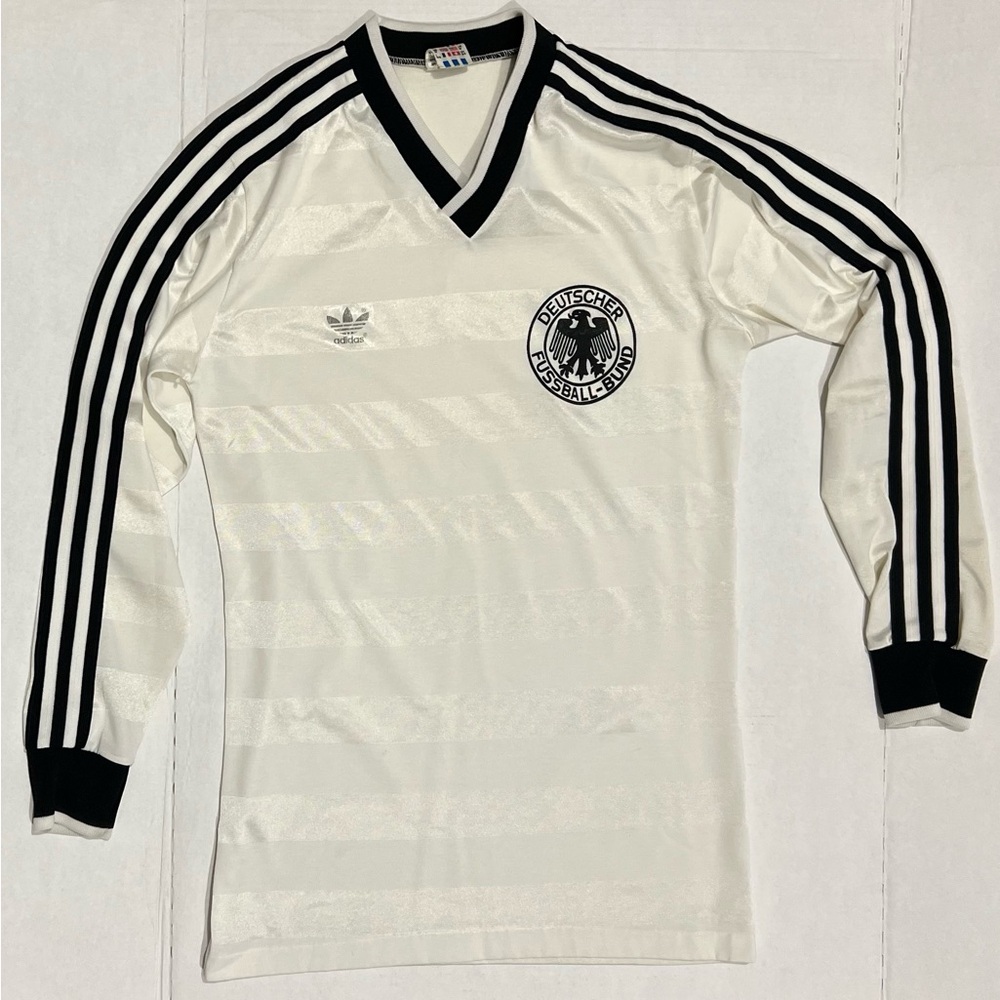 Vintage Adidas West Germany Stripes Jersey Mens M 1984 1985 1986 Soccer Football